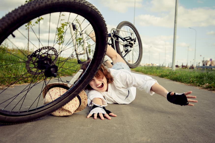 Caída bicicleta abogado